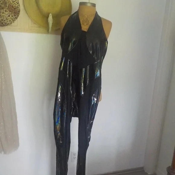 Sexy Blk Skinny JumpSuit - Picture 7 of 12